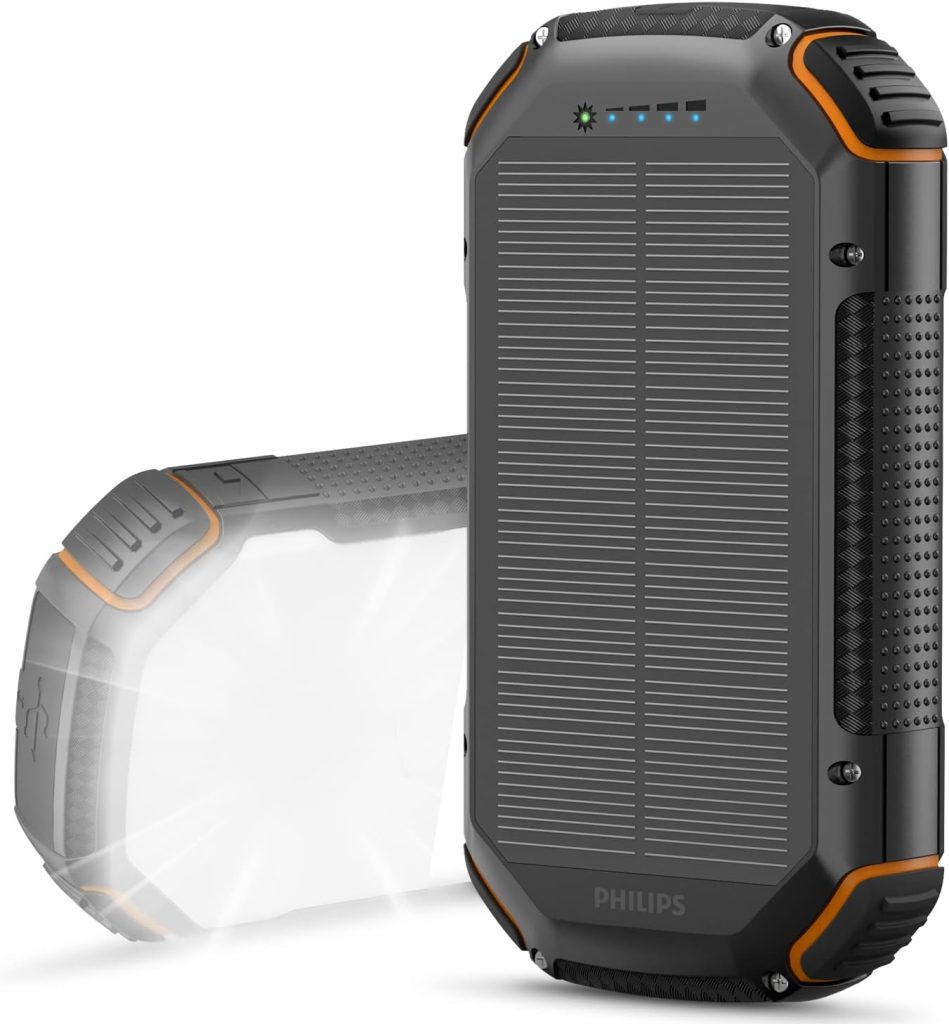 Philipsソーラー モバイルバッテリー 20000mAh